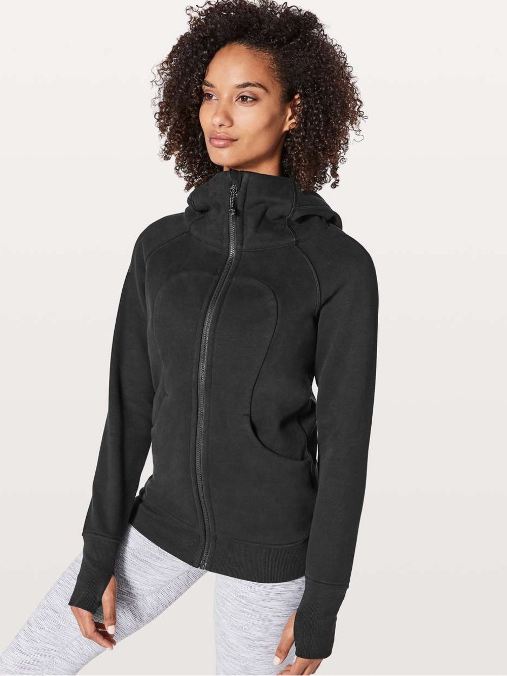 Lululemon Scuba Full-Zip Hoodie Jacket Black Size 0